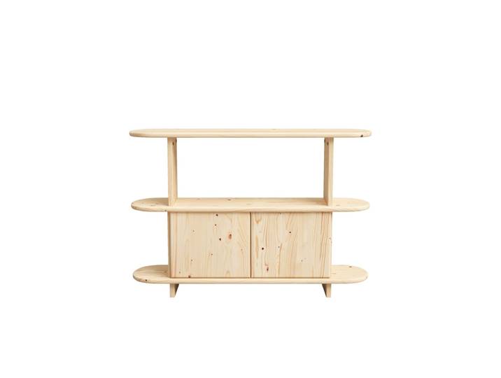 Buffet en sapin beige 120 cm