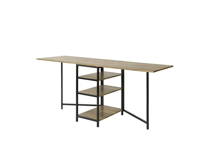 Table pliante à cadre en métal noir