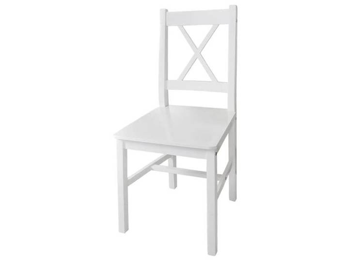 SOLO - TOP Chaises à manger/cuisine - lot de 4 - blanc - cadre en bois - max charge 110kg LV174
