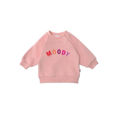 Sweatshirt LILIPUT "Moody", Mädchen, Gr. 110/116, rosa, 80% Baumwolle, 20% Polyester, bedruckt, normal, Rundhals, Sweatshirts Sweatshirt, Mit süßem Aufdruck