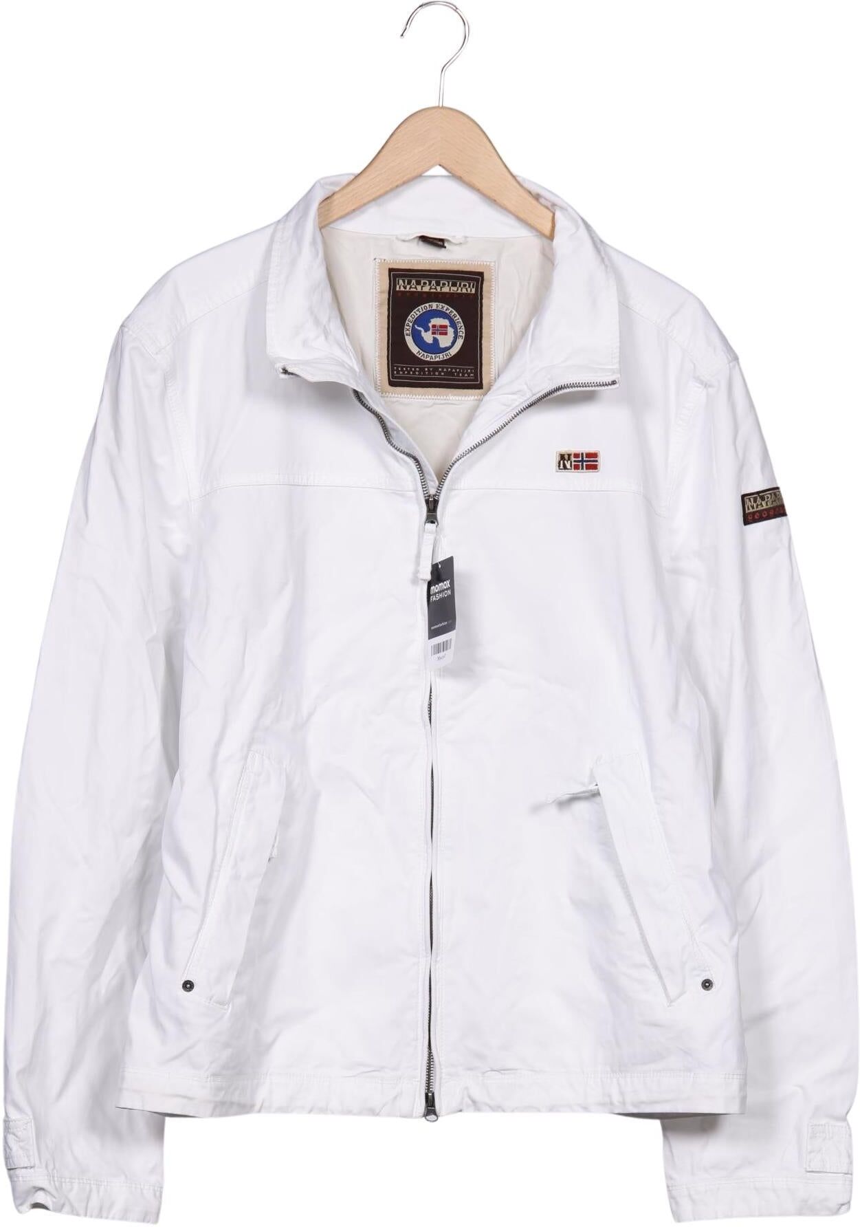 Napapijri Herren Jacke, Weiß, Gr. Xxl, Baumwolle - Second Hand