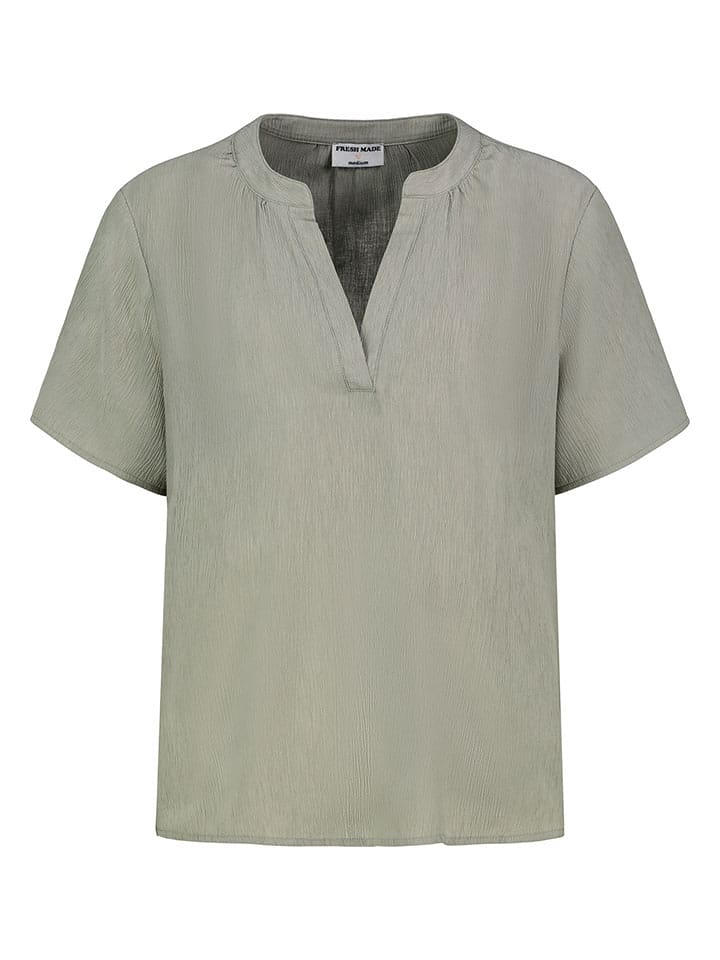 Fresh Made Bluse in Khaki - M