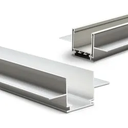 ISOLED Zubehör für Einbauprofil WING20 - Installationskanal, Aluminium eloxiert, Länge 200cm, für 12.5mm Rigips-Platten ISO-112334