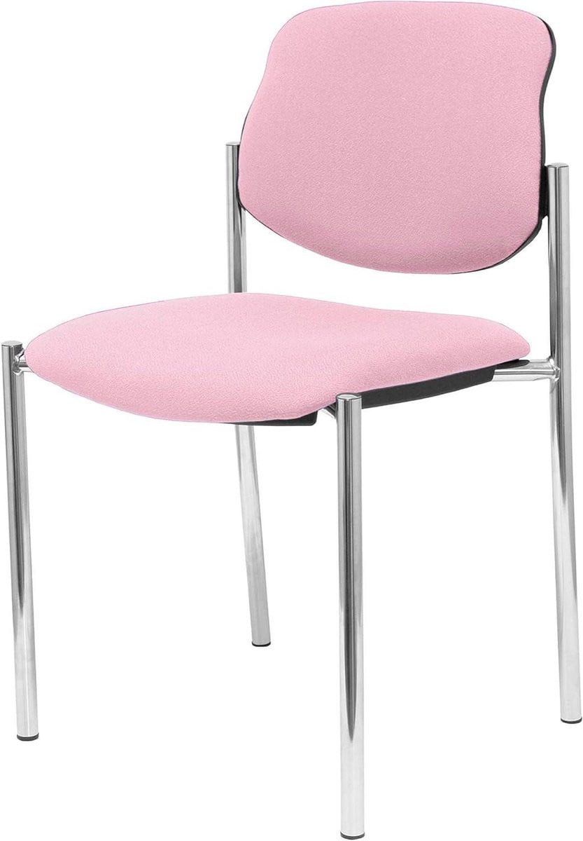 Zwarte Pin Stoel Vergaderstoel met Chrome Frame
