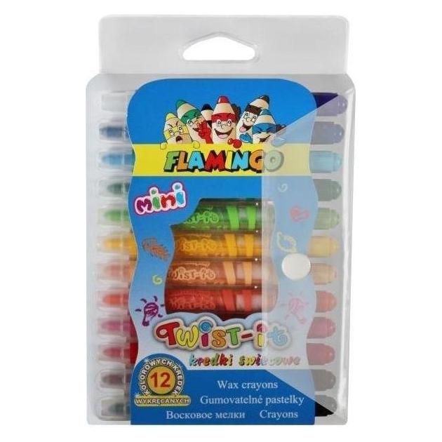 Flamingo Twist-it Mini-Buntstifte 12 Farben (12x) (47590865)