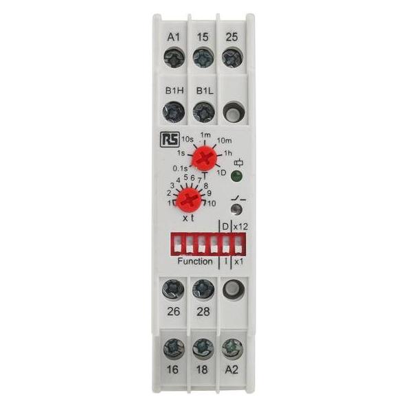 RS PRO DPCO Time Relay Multi-range 24-240Vac/dc (8966841)