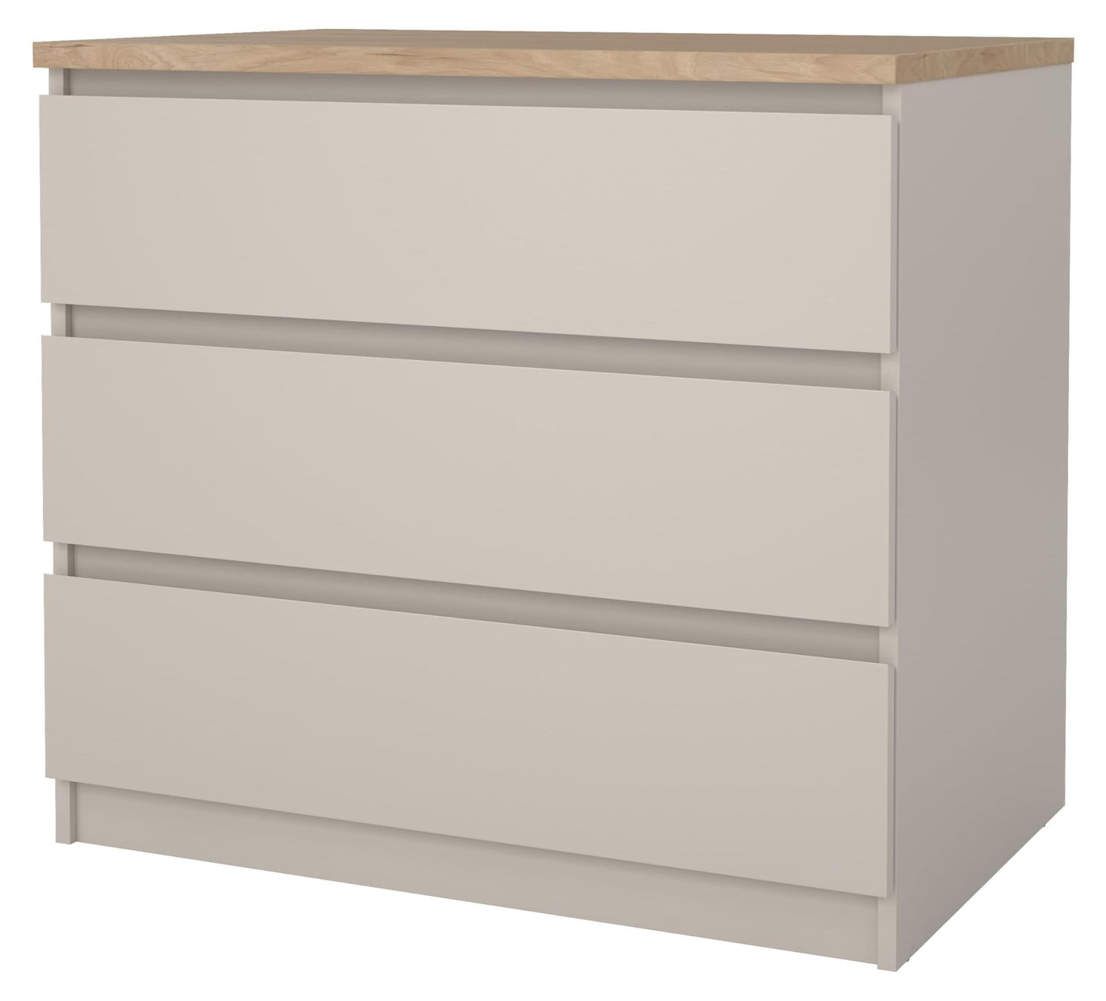 Naia Commode met 3 Lades in Eikdecor