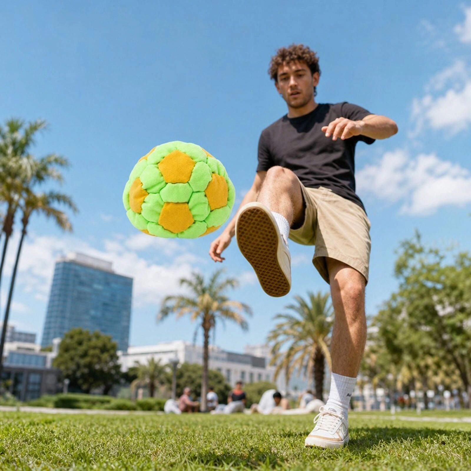 INF Jouet Footbag Sportif - Sac de sable de football anti-stress, tissu doux, pack de 6, portable 5.5cm