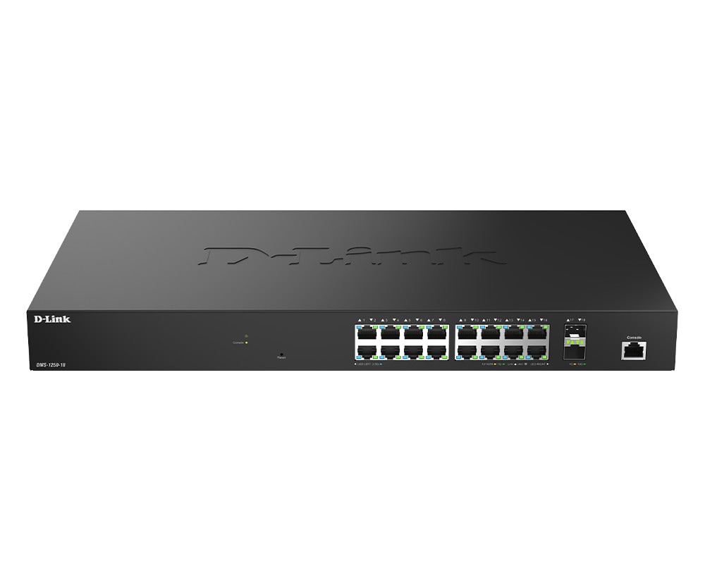 D-Link DMS-1250-18/E Smart Managed 18-Port-Multi-Gigabit-Switch
