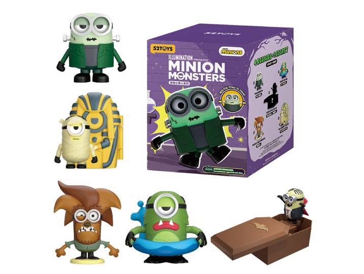 52TOYS Minions-serie windop figuren blind box speelgoed poppen van Universal Studios, willekeurig, 1 stuk