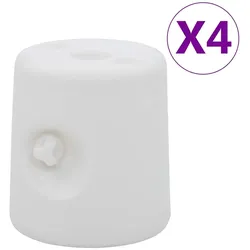 vidaXL Pavillon-Gewichte 4 Stk. PE Weiß