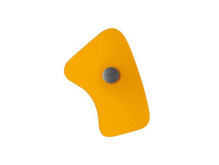 FOSCARINI lampe murale applique BIT (Bit 5 Orange - verre serigrafié et métal verni)