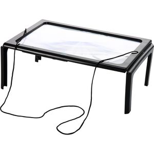 Böttcher-AG Lupe AGT Lupe, mit Licht, 3x Vergrößerung, Leselupe, 240 x 170mm