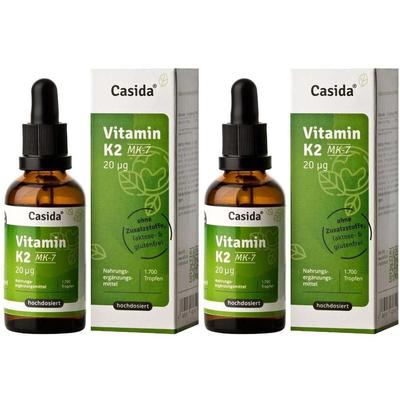 Vitamin K2 Tropfen MK7 vegan 2x 2x50 ml