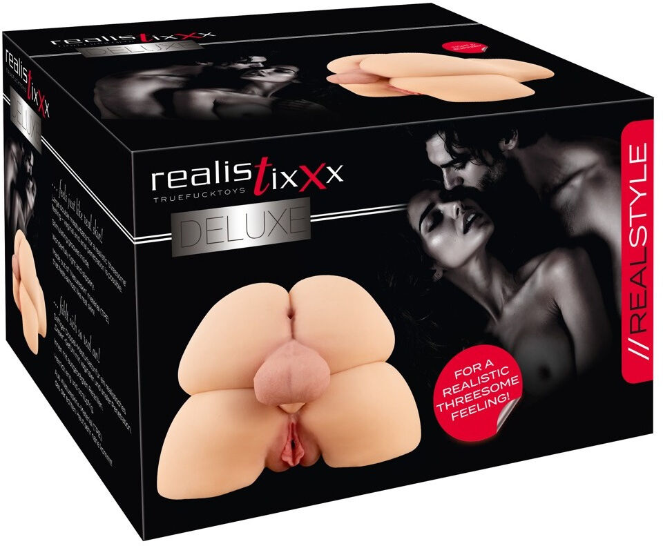 Realistixxx Masturbateur double torse réaliste en silicone doux