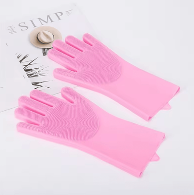 Inspire Curations Pet Fur Remover Grooming Glove For Dogs & Cats 2 pink