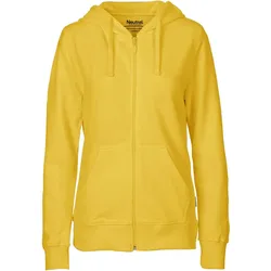 Neutral Damen Bio Kapuzen Sweatjacke O83301 yellow M