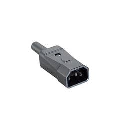 Bachmann 915171 Kaltgeräte-Steckverbinder Stecker Schwarz 1 St.