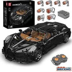 Mould King Remote Control Voiture Noire Hyper Car 13163S