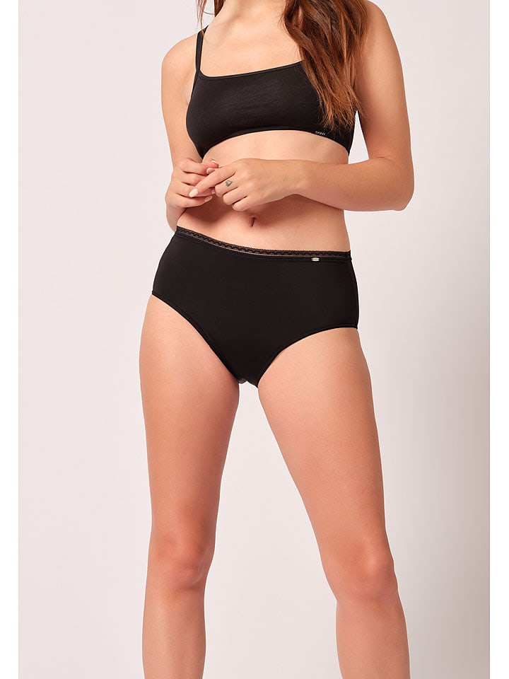 Skiny Taillenslip in Schwarz - 40