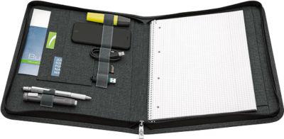 Schreibmappe WEDO College, DIN A4, Polyester, f. Standard- & Collegeblöcke, mit Reißverschluss