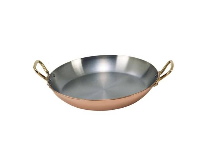 De Buyer - 6449.12 - Runde servierpfanne mit 2 bronzegriffen - 12cm