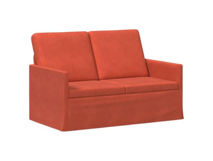 vidaXL 2-Sitzer Sofa Rot-Orange 130 x 81 x 82 cm Cordstoff Bietet dauerhafte Unterstützung und Zuverlässigkeit. Schaumkissen sorgen für überlegenen Komfort