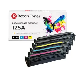 5 Reton Toner ersetzen HP 125A / CB540A, CB541A, CB542A, CB543A