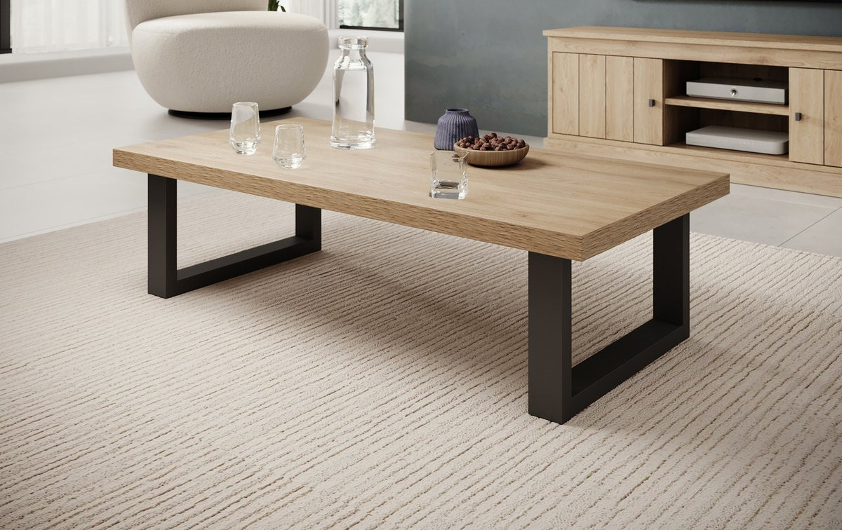 Meubella Salontafel Vince Eiken 130 cm
