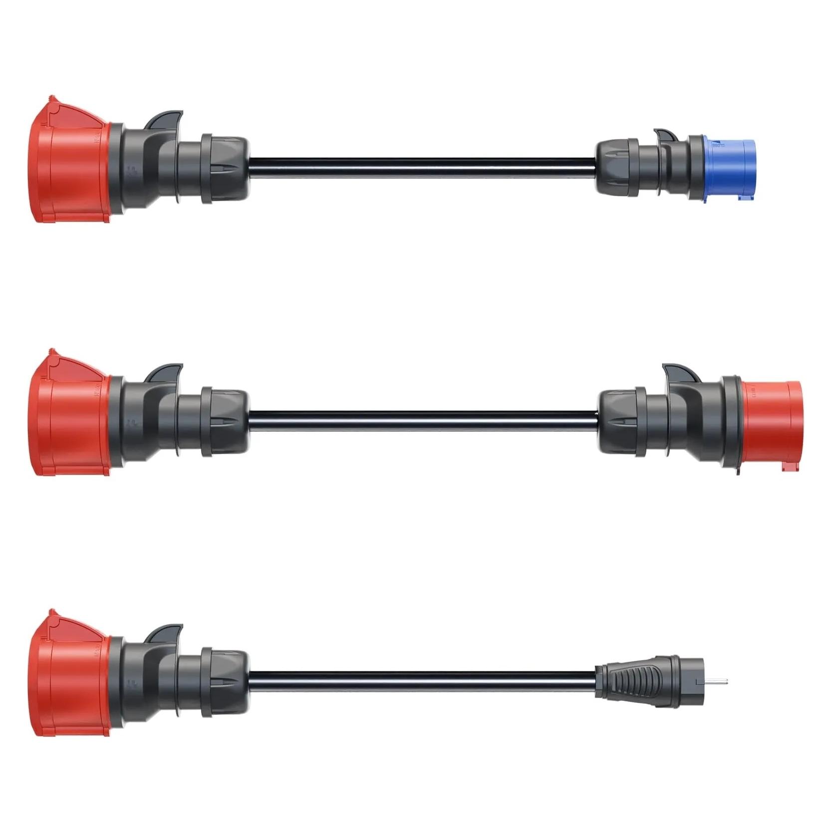 Go-E Adapterset für Gemini Flex (CEE 16, CEE32 rot, Typ F, 11 kW, 16 A) (CH-04-07)