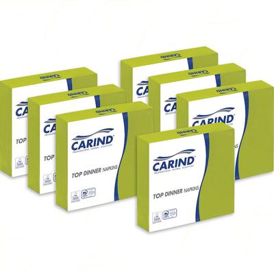 Carind-Servietten, 38×38 cm, Set 40x42 Stück, 1/4 Zoll, 2-lagig, Kiwi