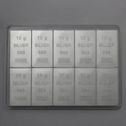 Silbertafel (10x 10g Feinsilber) "CombiBar"