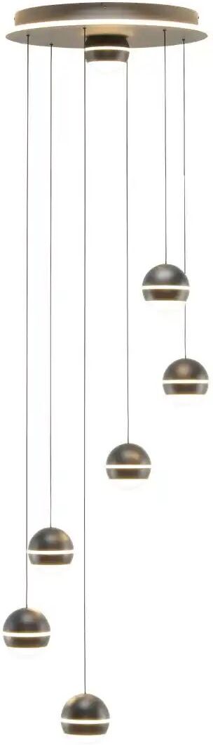 KHG LED-Pendelleuchte  Sandy ¦ schwarz ¦ Maße (cm): H: 150  Ø: 46