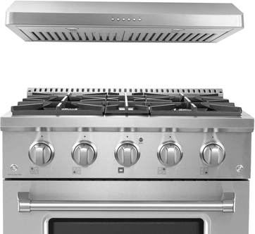 Proline Range Hoods "Proline 30"" All-Gas Range + Hood Bundle   Save 10%"