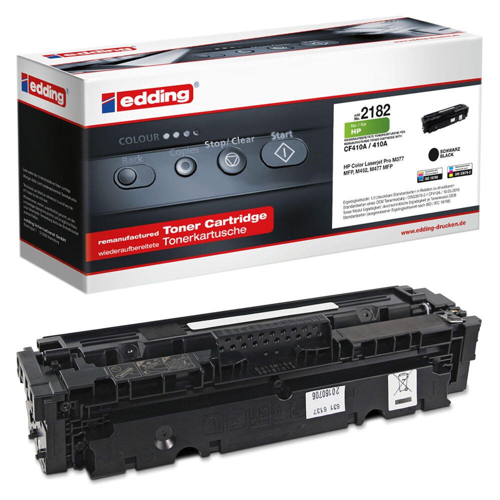 edding Toner EDD-2182 schwarz kompatibel zu HP 410A (CF410A) 18-2182
