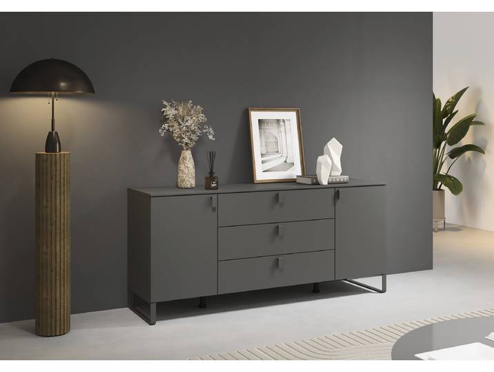 Sideboard Liora 72cm Grau/Graphit