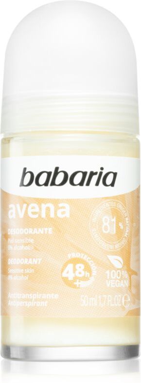 Babaria Deodorant Oat anti-transpirant roll-on pour peaux sensibles 50 ml