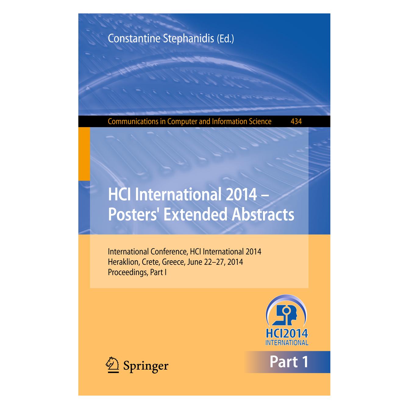 Springer HCI International 2014 - Posters' Extended Abstracts (Englisch, Softcover, Constantine Stephanidis) (55554770)