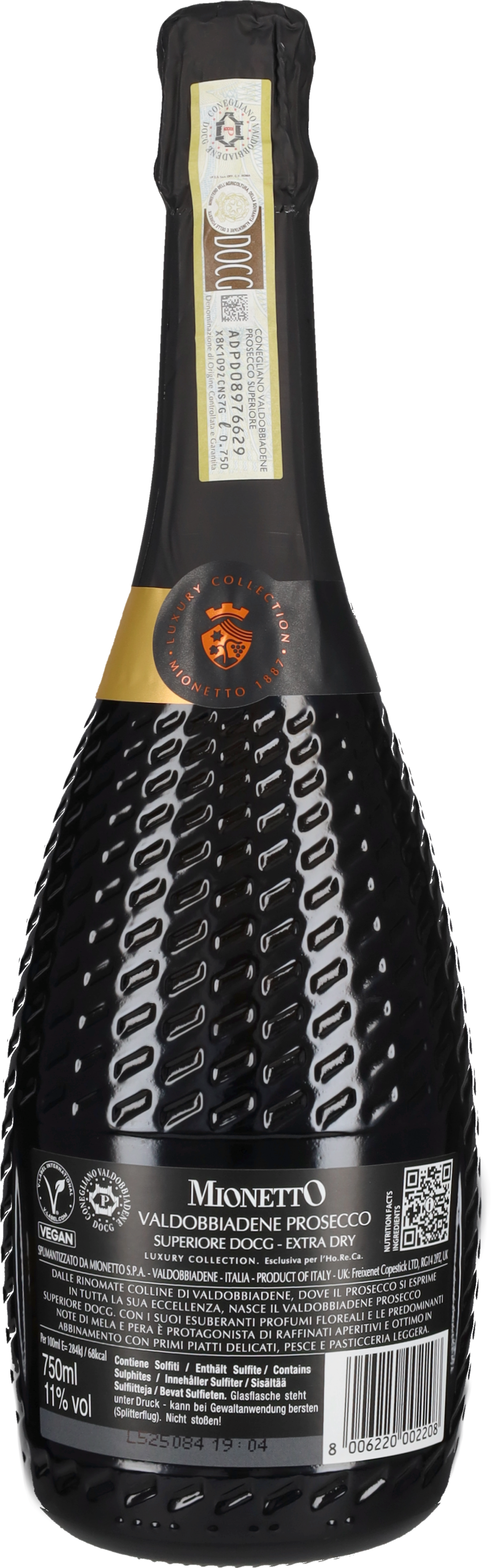 Prosecco di Valdobbiadene Superiore Extra Dry Luxury Mionetto