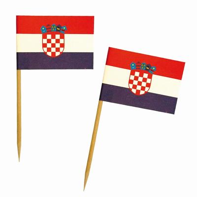 500x Fahnenpicker "Kroatien" 6.8cm