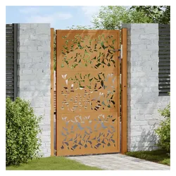 vidaXL, Gartenzaun, Qutarica (Blätterdesign)