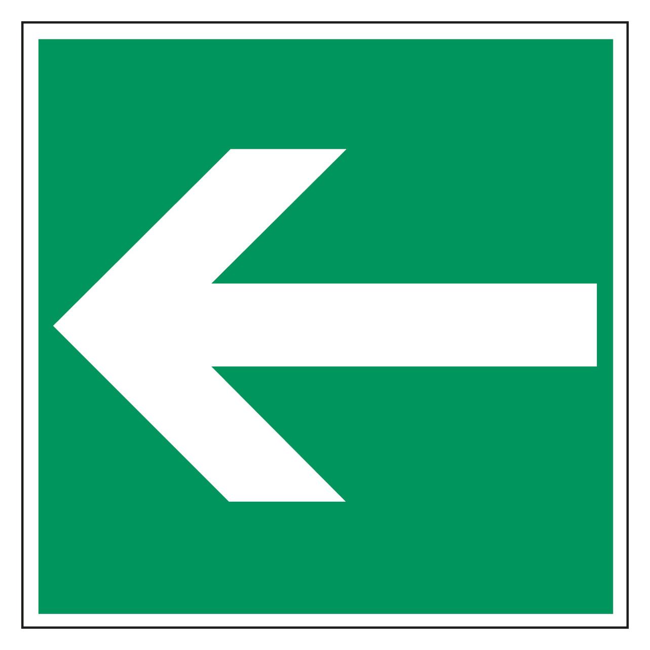 Brady PIC 350-250X250-B7541, Fluchtwegkennzeichnung - Richtungspfeil (224153)