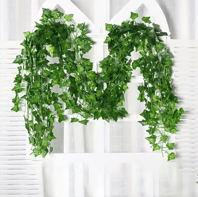 Uplift Curations 10PCS Artificial Ivy Leaf Garland Hanging Greenery Vines For Home & Event Decor sweet Potato 10m (5 String)