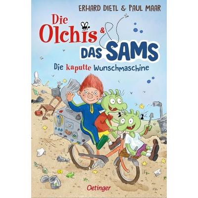 Die Olchis und das Sams 1. Die kaputte Wunschmaschine, Gebundene Ausgabe von Erhard Dietl,Paul Maar, Verlag Friedrich Oetinger GmbH, 978-3-7512-0843-7