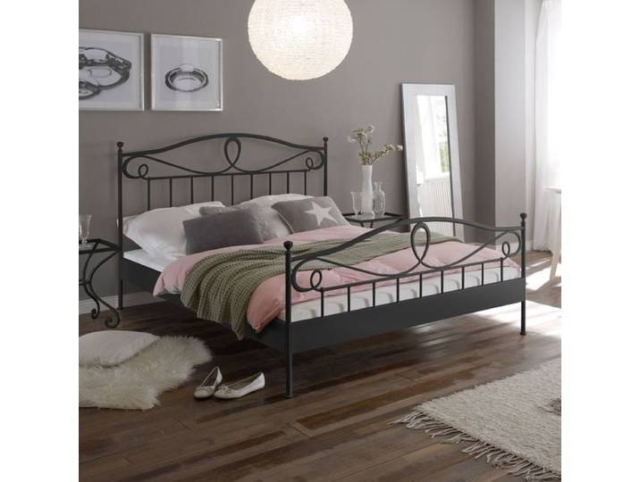 Metallbett Piemonte 180x200cm Dunkelgrau