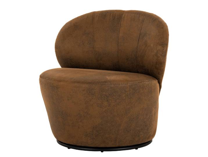 Sessel Mohim Kupfer Microfaser Afua 91 x 71 x 91cm