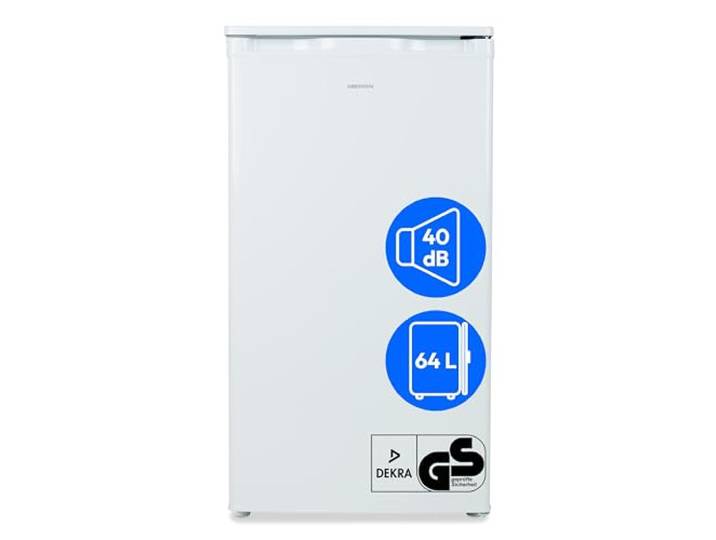 MEDION Gefrierschrank (64 Liter, 4-Sterne-Gefrierfächer, bis zu -25°C, Türanschlag wechselbar, höhenverstellbare Füße, 85cm Höhe, MD 37688) weiß