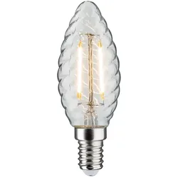 Paulmann LED Filament Kerze gedreht, 230V, E14, 2.6W 2700K 280lm, Glas klar PAUL-28706