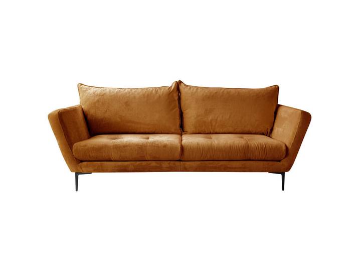 Mid.you Sofa, Rost, Metall, 3-Sitzer, Füllung: Polyurethan (Pur), 225x86x95 cm, Made in EU, Wohnzimmer, Sofas & Couches, Sofas