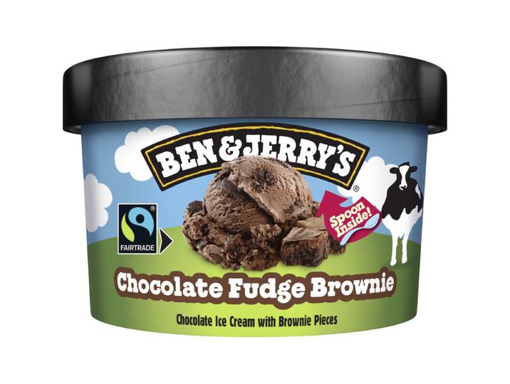 Ben &amp; Jerry's chocolade-fudgebrownie-roomijs - 100 ml